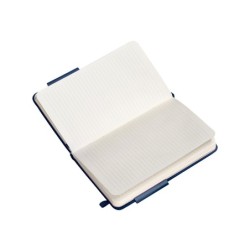 Cuaderno con gomilla antartik notes tapa dura a6 hojas rayas azul marino 100 hojas 80 gr fsc