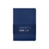 Cuaderno con gomilla antartik notes tapa dura a5 hojas cuadricula azul marino 100 hojas 80 gr fsc