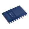 Cuaderno con gomilla antartik notes tapa dura a5 hojas cuadricula azul marino 100 hojas 80 gr fsc