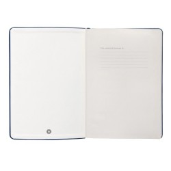 Cuaderno con gomilla antartik notes tapa dura a5 hojas cuadricula azul marino 100 hojas 80 gr fsc
