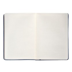 Cuaderno con gomilla antartik notes tapa dura a5 hojas cuadricula azul marino 100 hojas 80 gr fsc