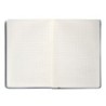 Cuaderno con gomilla antartik notes tapa dura a5 hojas cuadricula azul marino 100 hojas 80 gr fsc
