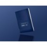 Cuaderno con gomilla antartik notes tapa dura a5 hojas cuadricula azul marino 100 hojas 80 gr fsc