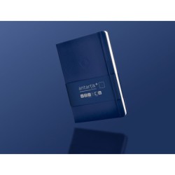 Cuaderno con gomilla antartik notes tapa dura a5 hojas puntos azul marino 100 hojas 80 gr fsc