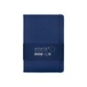 Cuaderno con gomilla antartik notes tapa dura a5 hojas lisas azul marino 100 hojas 80 gr fsc