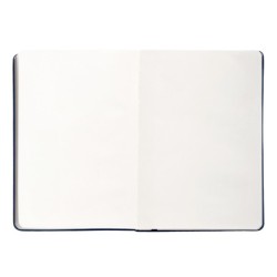 Cuaderno con gomilla antartik notes tapa dura a5 hojas lisas azul marino 100 hojas 80 gr fsc