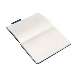 Cuaderno con gomilla antartik notes tapa dura a5 hojas lisas azul marino 100 hojas 80 gr fsc