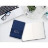 Cuaderno con gomilla antartik notes tapa dura a5 hojas lisas azul marino 100 hojas 80 gr fsc