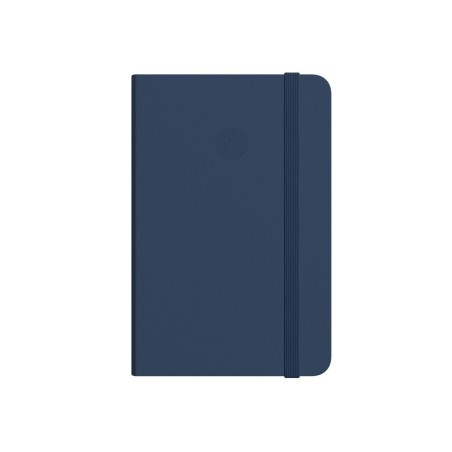 Cuaderno con gomilla antartik notes tapa dura a4 hojas cuadricula azul marino 100 hojas 80 gr fsc