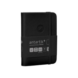 Cuaderno con gomilla antartik notes tapa dura a7 hojas lisas negro 80 hojas 80 gr fsc
