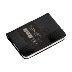 Cuaderno con gomilla antartik notes tapa dura a7 hojas lisas negro 80 hojas 80 gr fsc