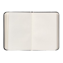 Cuaderno con gomilla antartik notes tapa dura a7 hojas lisas negro 80 hojas 80 gr fsc
