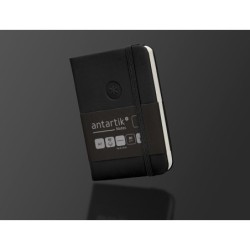 Cuaderno con gomilla antartik notes tapa dura a7 hojas lisas negro 80 hojas 80 gr fsc