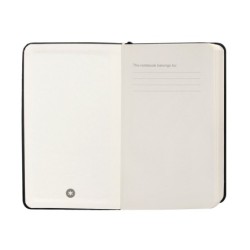 Cuaderno con gomilla antartik notes tapa dura a6 hojas cuadricula negro 100 hojas 80 gr fsc