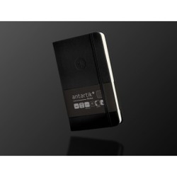 Cuaderno con gomilla antartik notes tapa dura a6 hojas cuadricula negro 100 hojas 80 gr fsc
