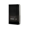 Cuaderno con gomilla antartik notes tapa dura a6 hojas rayas negro 100 hojas 80 gr fsc