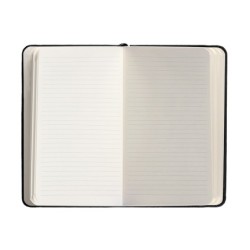 Cuaderno con gomilla antartik notes tapa dura a6 hojas rayas negro 100 hojas 80 gr fsc