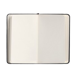 Cuaderno con gomilla antartik notes tapa dura a6 hojas lisas negro 100 hojas 80 gr fsc