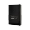 Cuaderno con gomilla antartik notes tapa dura a5 hojas cuadricula negro 100 hojas 80 gr fsc