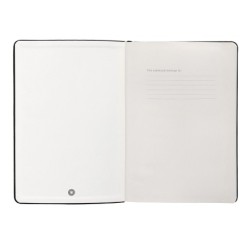 Cuaderno con gomilla antartik notes tapa dura a5 hojas cuadricula negro 100 hojas 80 gr fsc