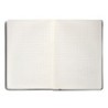 Cuaderno con gomilla antartik notes tapa dura a5 hojas cuadricula negro 100 hojas 80 gr fsc