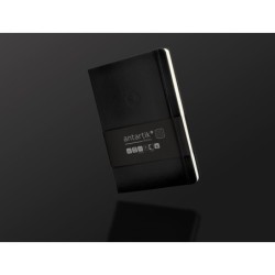 Cuaderno con gomilla antartik notes tapa dura a5 hojas cuadricula negro 100 hojas 80 gr fsc