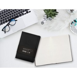 Cuaderno con gomilla antartik notes tapa dura a5 hojas puntos negro 100 hojas 80 gr fsc
