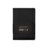 Cuaderno con gomilla antartik notes tapa dura a5 hojas lisas negro 100 hojas 80 gr fsc