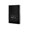 Cuaderno con gomilla antartik notes tapa dura a5 hojas lisas negro 100 hojas 80 gr fsc