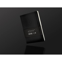 Cuaderno con gomilla antartik notes tapa dura a5 hojas lisas negro 100 hojas 80 gr fsc