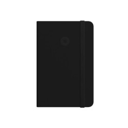 Cuaderno con gomilla antartik notes tapa dura a4 hojas rayas negro 100 hojas 80 gr fsc