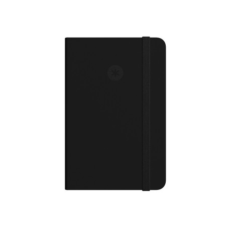Cuaderno con gomilla antartik notes tapa dura a4 hojas lisas negro 100 hojas 80 gr fsc