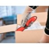 Cuter q-connect plastico ancho de seguridad para evitar cortes cuchilla 18 mm xd-g03 blister 1 unidad