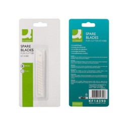 Repuesto cuter q-connect metalico estrecho para modelo kf14388 cuchilla ceramica 9 mm blister 6 unidades