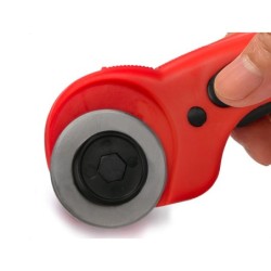 Cuter q-connect rotatorio medidas 22x56x165 mm cuchilla circular 45 mm xd-38 blister 1 unidad