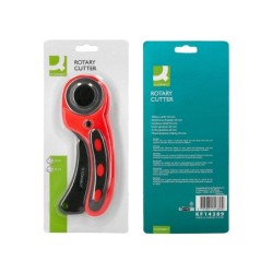 Cuter q-connect rotatorio medidas 22x56x165 mm cuchilla circular 45 mm xd-38 blister 1 unidad
