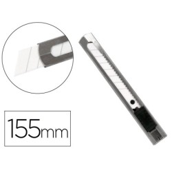 Cuter q-connect metalico ancho cuchilla ceramica 18 mm xd- c78 con clip blister 1 unidad