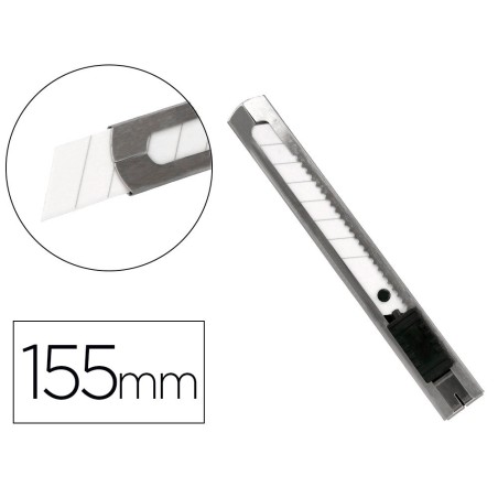 Cuter q-connect metalico ancho cuchilla ceramica 18 mm xd- c78 con clip blister 1 unidad