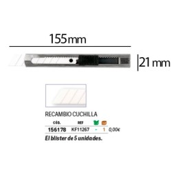 Cuter q-connect metalico ancho cuchilla ceramica 18 mm xd- c78 con clip blister 1 unidad
