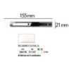 Cuter q-connect metalico ancho cuchilla ceramica 18 mm xd- c78 con clip blister 1 unidad