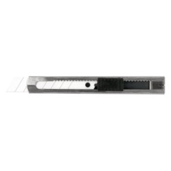 Cuter q-connect metalico ancho cuchilla ceramica 18 mm xd- c78 con clip blister 1 unidad