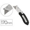 Cuter q-connect metalico ancho plegable con mango antideslizante cuchilla 19 mm xd-925 conclip blister 1 unidad
