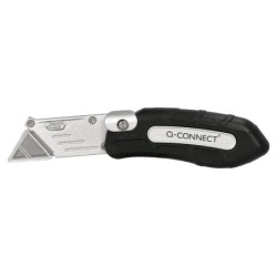 Cuter q-connect metalico ancho plegable con mango antideslizante cuchilla 19 mm xd-925 conclip blister 1 unidad