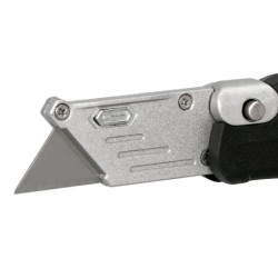 Cuter q-connect metalico ancho plegable con mango antideslizante cuchilla 19 mm xd-925 conclip blister 1 unidad