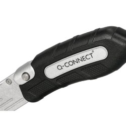 Cuter q-connect metalico ancho plegable con mango antideslizante cuchilla 19 mm xd-925 conclip blister 1 unidad
