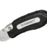 Cuter q-connect metalico ancho plegable con mango antideslizante cuchilla 19 mm xd-925 conclip blister 1 unidad