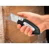 Cuter q-connect metalico ancho plegable con mango antideslizante cuchilla 19 mm xd-925 conclip blister 1 unidad