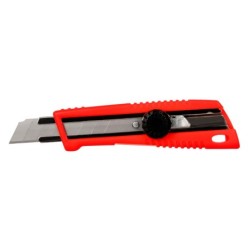 Cuter q-connect plastico ancho bloqueo de la hoja por rueda guia metalica para la cuchilla 18 mm xd-190 blister 1 unida