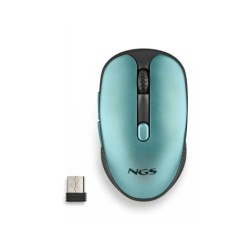 Raton ngs evo rust optico 800/1200/1600 dpi inalambrico 5 botones teclas silenciosas receptor usb 2,4 ghz verde