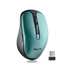 Raton ngs evo rust optico 800/1200/1600 dpi inalambrico 5 botones teclas silenciosas receptor usb 2,4 ghz verde